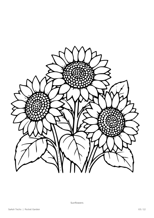 Pocket Garden actual black-and-white sample design